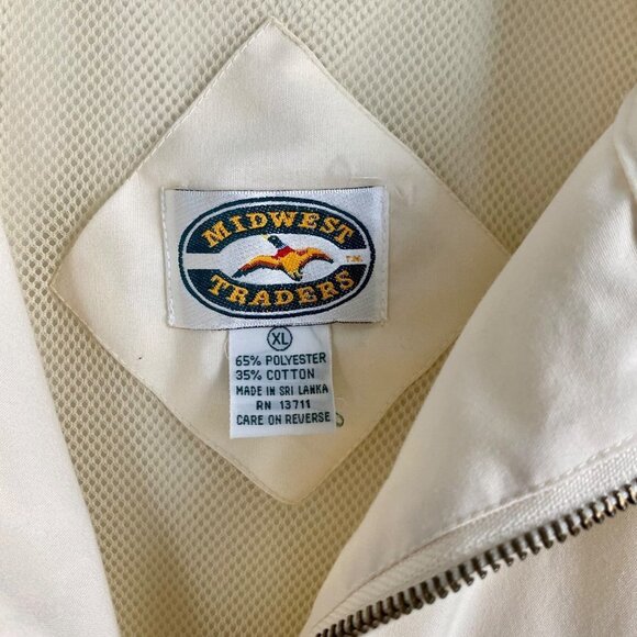 Midwest Traders Light Beige Full Zip Jacket Size XL - Picture 10 of 13